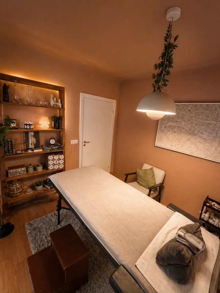 Prepared treatment room at Brum Esthetics